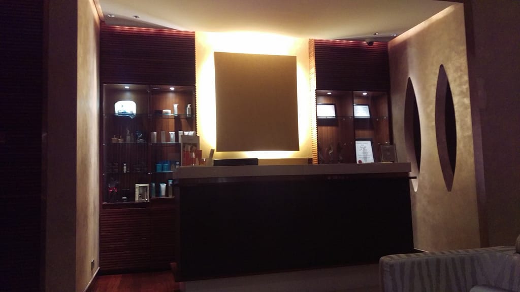 Lobby of the Address Dubai Marina Spa.