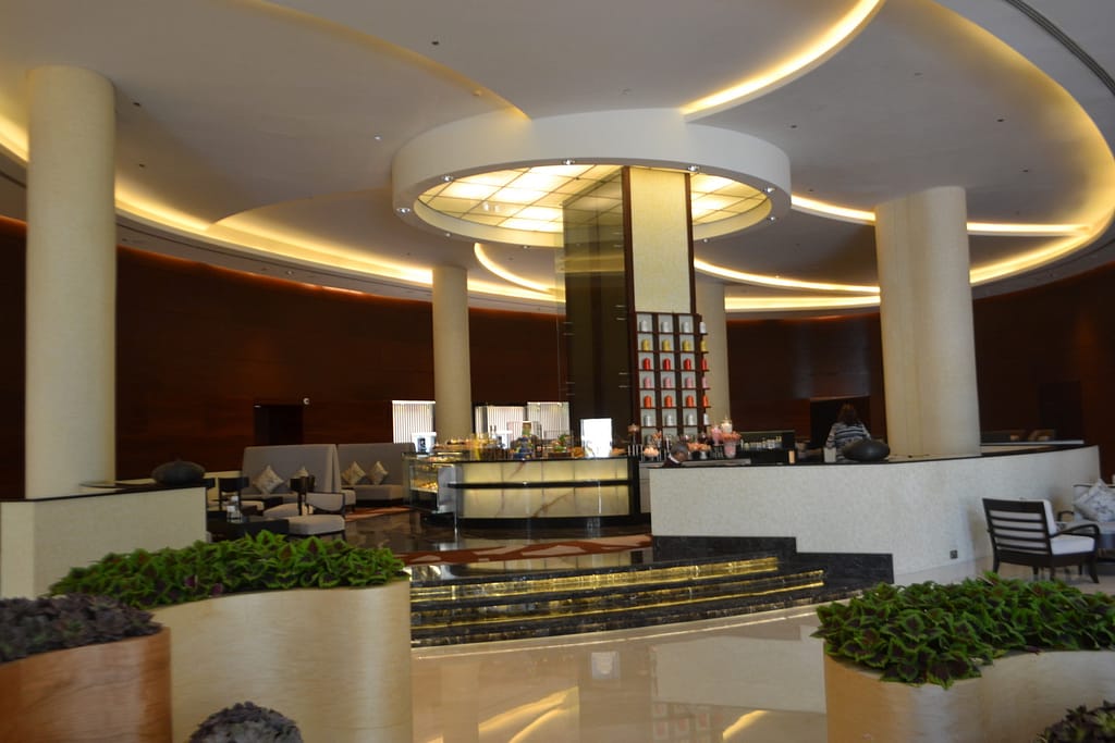Enjoy some dates and coffee in the lobby.