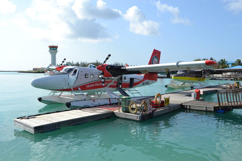 Seaplane I took to the island.