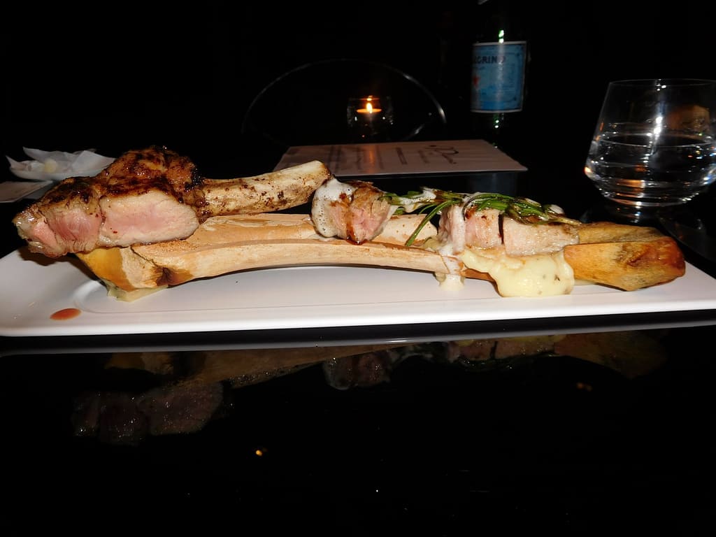 The veal was divine.