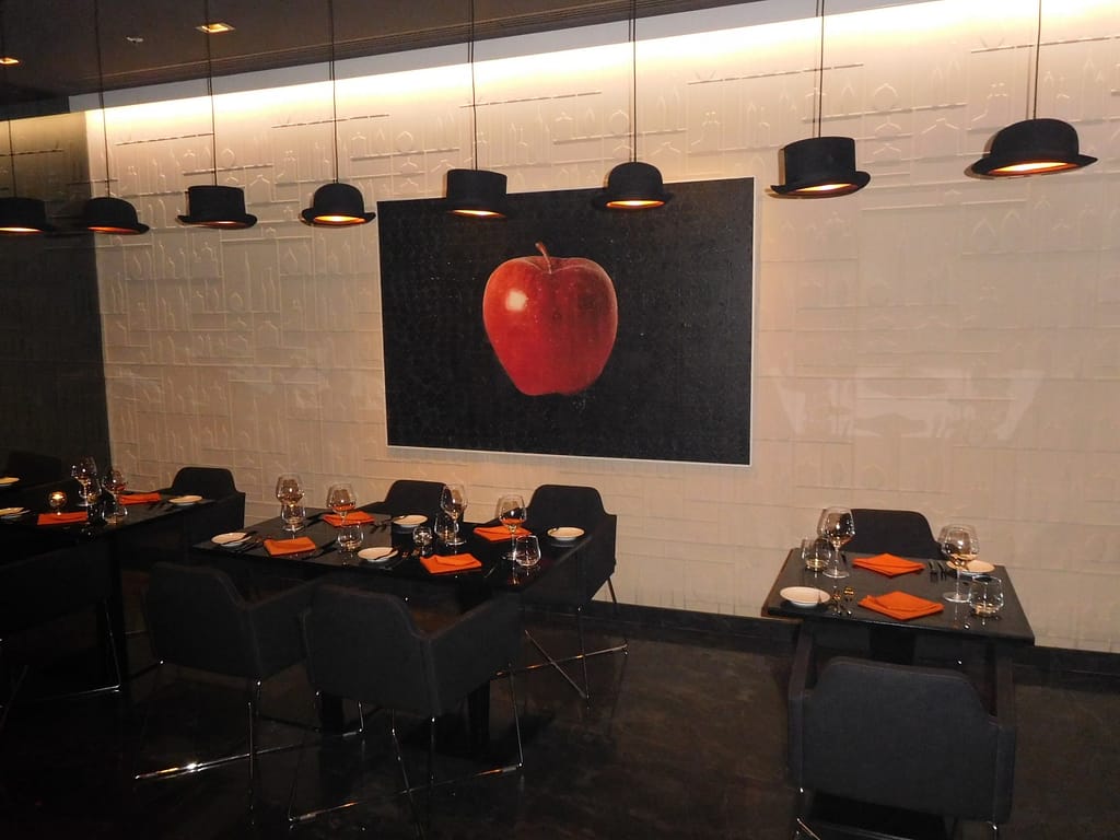 Plums Restaurant at the Ritz Carlton Bahrain Hotel.