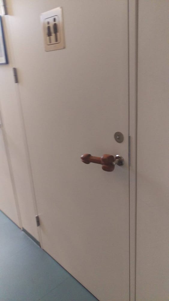 You have to be comfortable to turn that knob at the museum ;-).