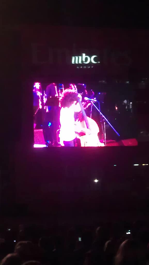 Esperanza Spalding at the Dubai Jazz Festival 2015.