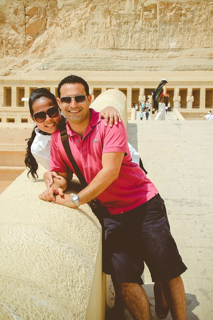 Brock and Tanj in Egypt.
