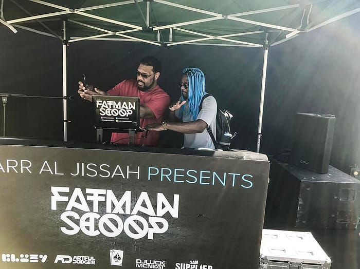 Via DJ Bluey Facebook. Sound check. 