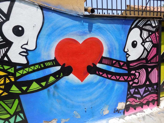 Lovely graffiti art from our morning stroll.