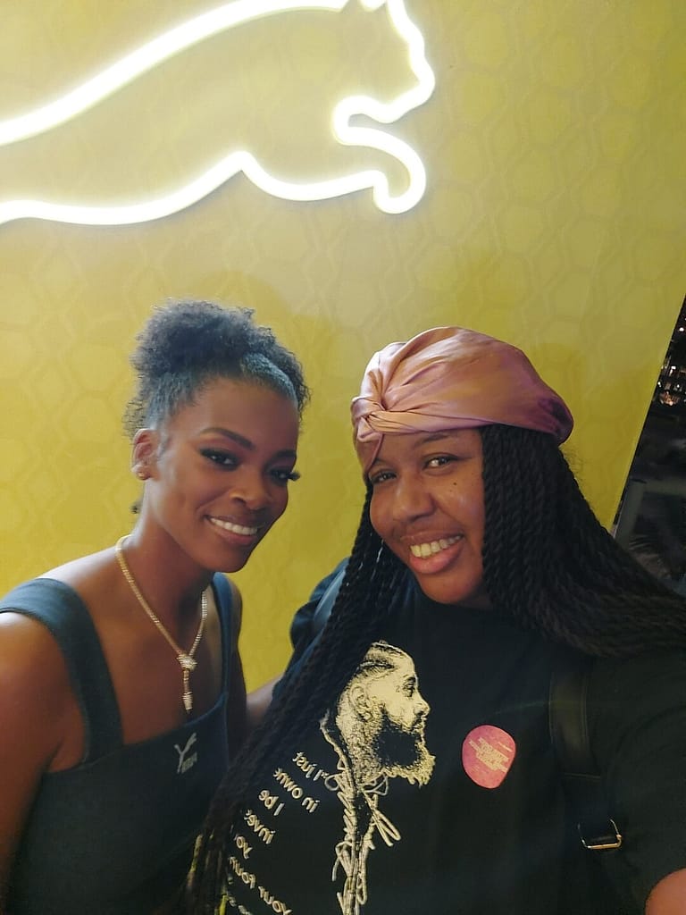Ari Lennox and I at Sole DXB.