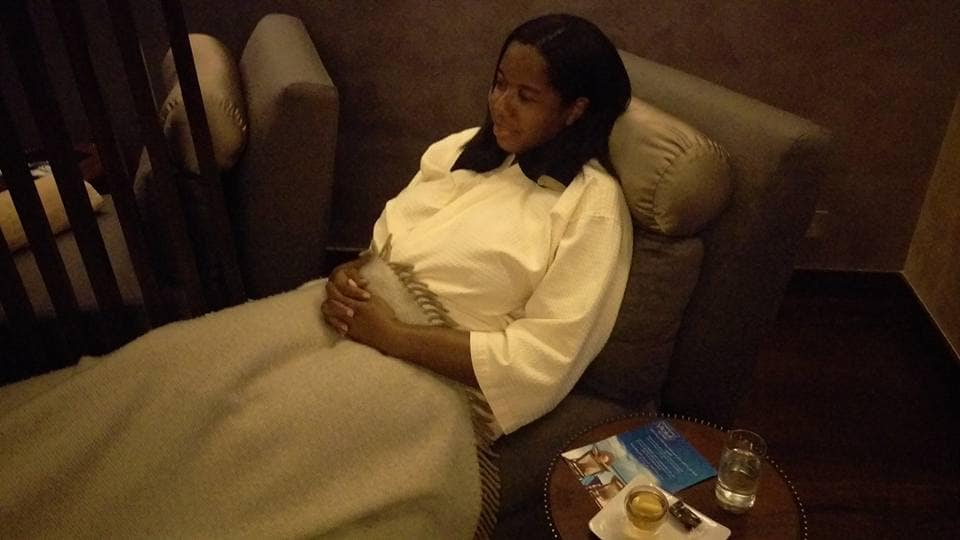 A moment of zen post massage.